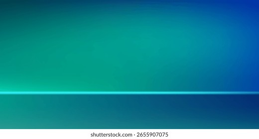 Abstractas sala de estudio degradado azul-verde, patrón de fondo abstracto, paredes y piso reflejan luces de neón simple abstracto moderno