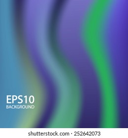 Abstract blue-green vawe background. Vector illustration.