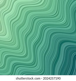 Abstract blue-green wavy background. Elegant, dynamic design. Vector illustration.