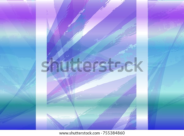 Abstract blue-lilac background of three\
parts. Vector\
illustration.