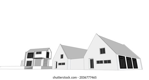 Abstract blueprint architectural sketch design. Architecture drawing