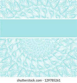 Abstract blue-white twisted design with place for text
