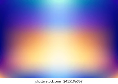 Abstract blur background, blue and orange mesh gradient, color power, pattern for you presentation, vector design wallpaper