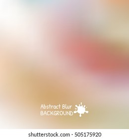 Abstract blur Background. Blurred color vector illustration.