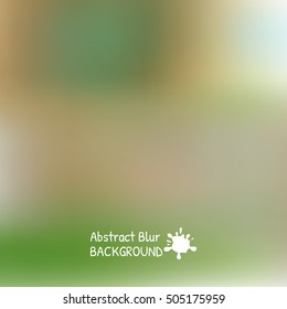 Abstract blur Background. Blurred green blue color vector illustration.