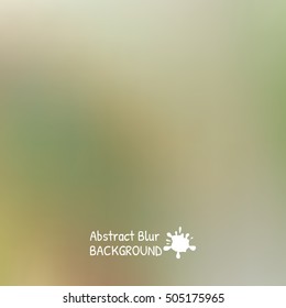 Abstract blur Background. Blurred green blue color vector illustration.