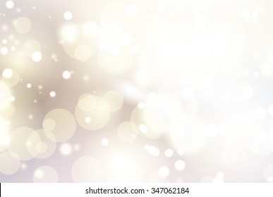 Abstract blur background. Bokeh lights texture for your design. Elegant blurred vector background.