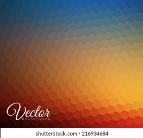Abstract blur background made from hexagons with place for your text