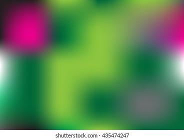 abstract blur background with multicolor green