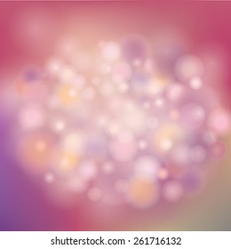 Abstract blur background. Splash lights and bubbles pattern.