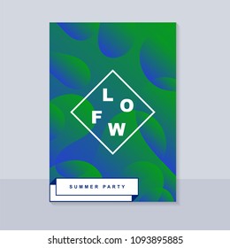Abstract blur banner. Modern abstract background. Colorful fluid cover for poster, banner, flyer and presentation. Gradient holographic set. Trendy soft color. Vector EPS 10 template.