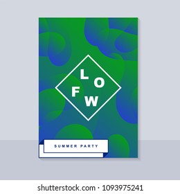 Abstract blur banner. Modern abstract background. Colorful fluid cover for poster, banner, flyer and presentation. Gradient holographic set. Trendy soft color. Vector EPS 10 template.