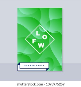 Abstract blur banner. Modern abstract background. Colorful fluid cover for poster, banner, flyer and presentation. Gradient holographic set. Trendy soft color. Vector EPS 10 template.