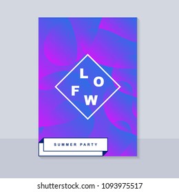 Abstract blur banner. Modern abstract background. Colorful fluid cover for poster, banner, flyer and presentation. Gradient holographic set. Trendy soft color. Vector EPS 10 template.