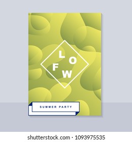 Abstract blur banner. Modern abstract background. Colorful fluid cover for poster, banner, flyer and presentation. Gradient holographic set. Trendy soft color. Vector EPS 10 template.