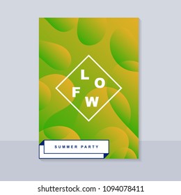 Abstract blur banner. Modern abstract background. Colorful fluid cover for poster, banner, flyer and presentation. Gradient holographic set. Trendy soft color. Vector EPS 10 template.