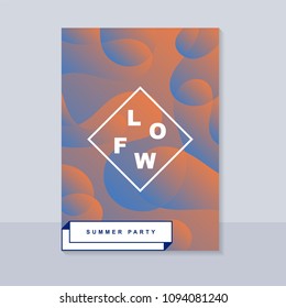 Abstract blur banner. Modern abstract background. Colorful fluid cover for poster, banner, flyer and presentation. Gradient holographic set. Trendy soft color. Vector EPS 10 template.