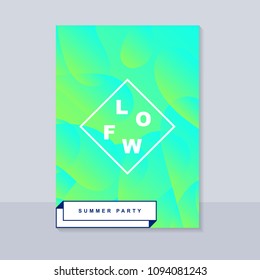 Abstract blur banner. Modern abstract background. Colorful fluid cover for poster, banner, flyer and presentation. Gradient holographic set. Trendy soft color. Vector EPS 10 template.