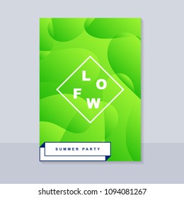 Abstract blur banner. Modern abstract background. Colorful fluid cover for poster, banner, flyer and presentation. Gradient holographic set. Trendy soft color. Vector EPS 10 template.