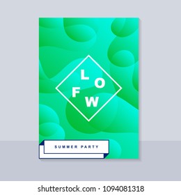 Abstract blur banner. Modern abstract background. Colorful fluid cover for poster, banner, flyer and presentation. Gradient holographic set. Trendy soft color. Vector EPS 10 template.