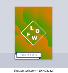 Abstract blur banner. Modern abstract background. Colorful fluid cover for poster, banner, flyer and presentation. Gradient holographic set. Trendy soft color. Vector EPS 10 template.