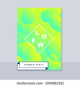 Abstract blur banner. Modern abstract background. Colorful fluid cover for poster, banner, flyer and presentation. Gradient holographic set. Trendy soft color. Vector EPS 10 template.