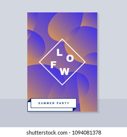 Abstract blur banner. Modern abstract background. Colorful fluid cover for poster, banner, flyer and presentation. Gradient holographic set. Trendy soft color. Vector EPS 10 template.
