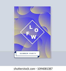 Abstract blur banner. Modern abstract background. Colorful fluid cover for poster, banner, flyer and presentation. Gradient holographic set. Trendy soft color. Vector EPS 10 template.