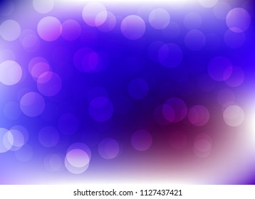 abstract blur blue colorful light bokeh defocused background.glitter beautiful vector