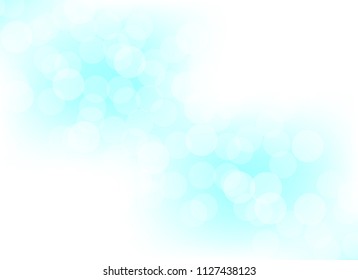 abstract blur blue colorful light bokeh defocused background.glitter beautiful vector