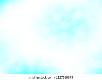 abstract blur blue colorful light bokeh defocused background.glitter beautiful vector