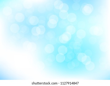 abstract blur blue colorful light bokeh defocused background.glitter beautiful vector