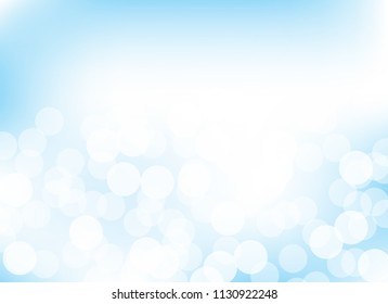 abstract blur blue colorful light bokeh defocused background.glitter beautiful vector