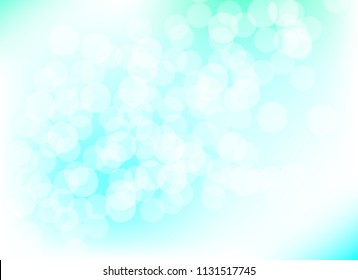 abstract blur blue colorful light bokeh defocused background.glitter beautiful vector