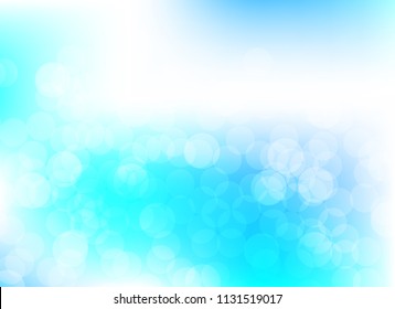 abstract blur blue colorful light bokeh defocused background.glitter beautiful vector