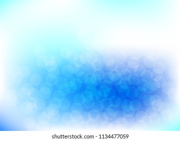 abstract blur blue colorful light bokeh defocused background.glitter beautiful vector