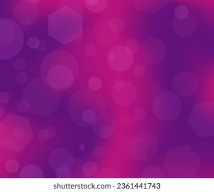 Abstract blur bokeh background neon purple wallpaper party design defocused glitter geometric shapes soft light waved texture illustration