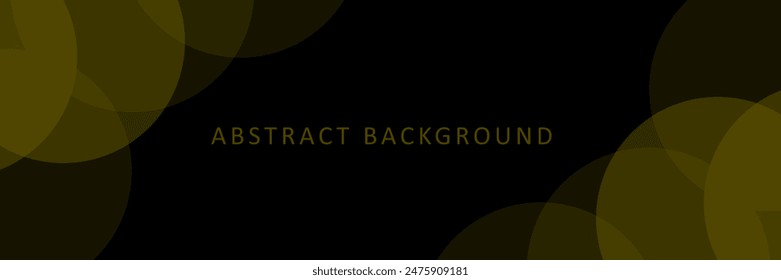 Abstract blur bokeh banner background with bubble style. Gold bokeh on defocused  night background. for poster, business banner, flyer, advertisement, brochure, catalog, presentation, book cover
