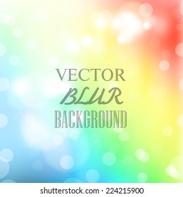 Abstract blur bokeh bright color background