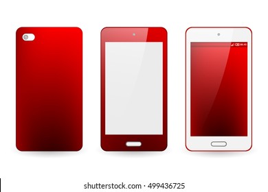 Abstract blur bright red background for mobile phone cover  and screen