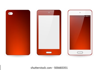 Abstract blur bright red background for mobile phone cover and screen