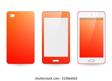 Abstract blur bright red background for mobile phone cover and screen