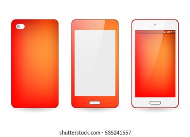 Abstract blur bright red background for mobile phone cover and screen