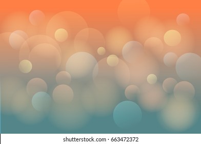 abstract blur circle orange green background