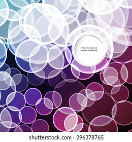 Abstract blur circles vector background