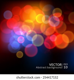 Abstract blur circular bokeh background