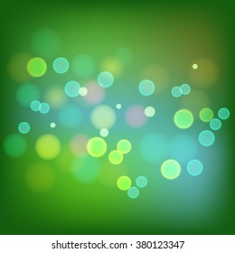 Abstract blur de focus background green. Vector