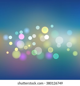 Abstract blur de focus background blue. Vector