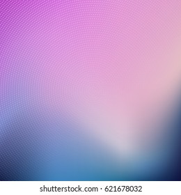 Abstract blur design with halftone dots