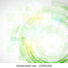 abstract blur eco green computer technology business background